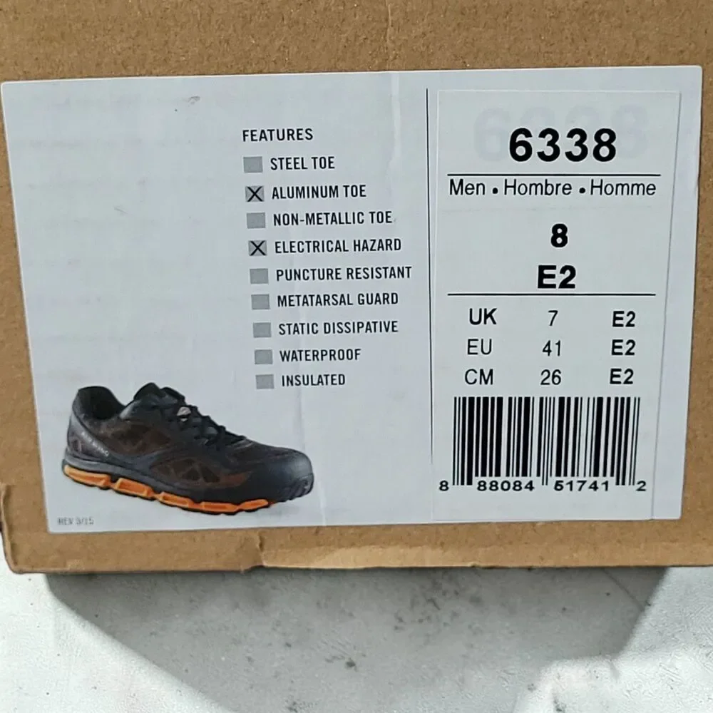New Mens Red Wing Safety Toe Athletic Work Shoes 6338 Sz 8 E2 Wide NIB